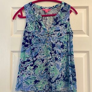 Lilly Pulitzer Etta tank, EUC. Koala print.